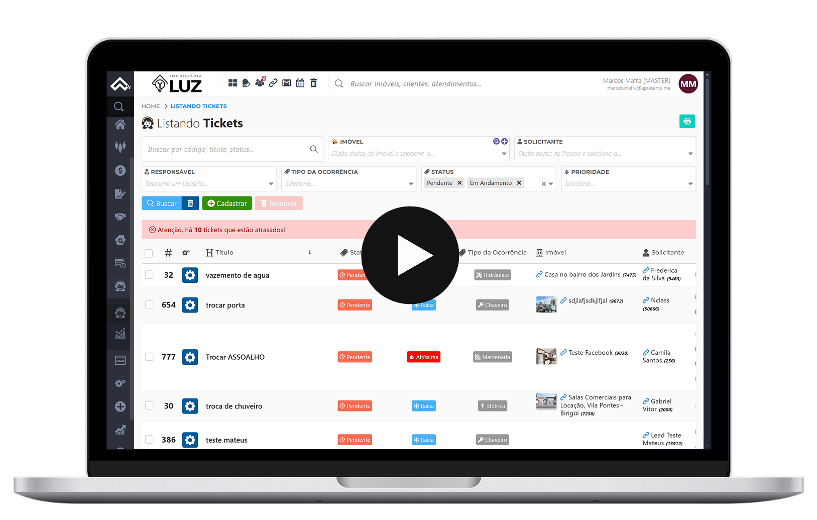 GESTAO DE SOLICITACOES header GESTAO DE SOLICITACOES header